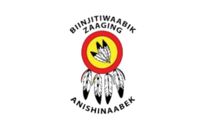 Biinjitiwaabik Zaaging Anishinaabek logo